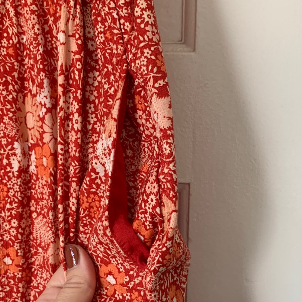 Universal Thread Red Floral Maxi Dress - Picture 5 of 10